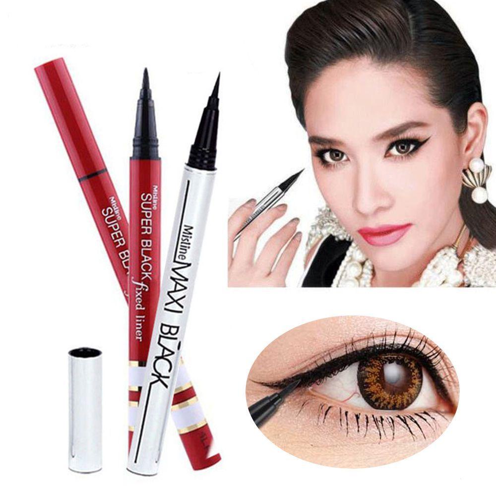 Bút Kẻ Mắt Màu Đen Đầu Cứng Chống Thấm Nước Lâu Trôi Chuyên Nghiệp
