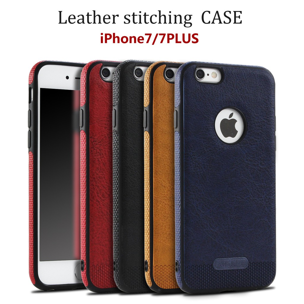 ỐP LƯNG IPHONE 7,IPHONE 7 PLUS LEATHER STITCHING CASE