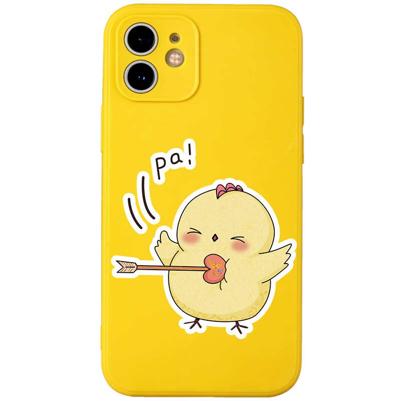 Ốp lưng JURSUE mềm hoạt hình cặp đôi dễ thương đẹp cho iPhone 13 12 11 Pro Max SE 2020 X XR XS ip 8 7 6 6S Plus kute Y7