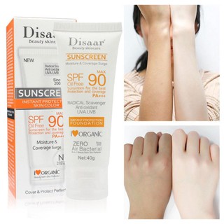 Kem chống nắng Disaar SPF 90 50 kiểm soát nhờn kiêm dưỡng trắng da tiện dụng