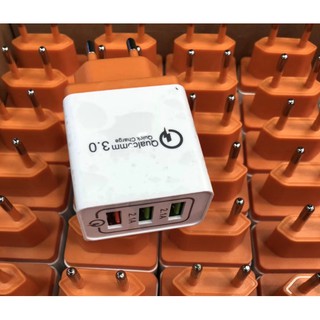 Củ Sạc Nhanh 3 Cổng Hỗ Trợ Qualcomm Quick Charge 3.0 30W