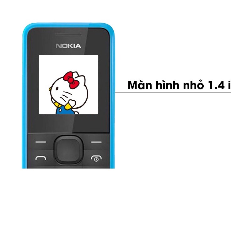 Điện thoại Nokia 105 cổ giá rẻ cũ, mới 99%, 1 sim chính hãng ( Tặng kèm pin sạc)