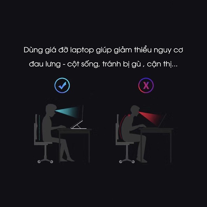 Giá đỡ laptop gấp gọn giá rẻ tùy chỉnh độ cao bằng nhựa  Luceogroup