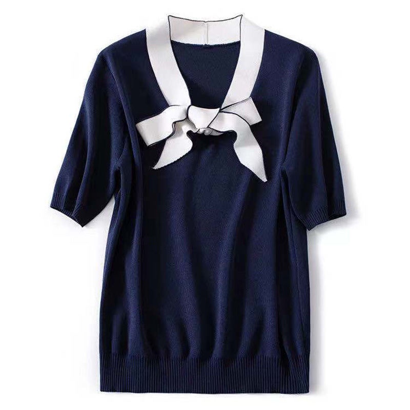 Áo Thun Lụa Lạnh Tay Ngắn Dáng Rộng Thời Trang Mùa Hè Dành Cho Nữ