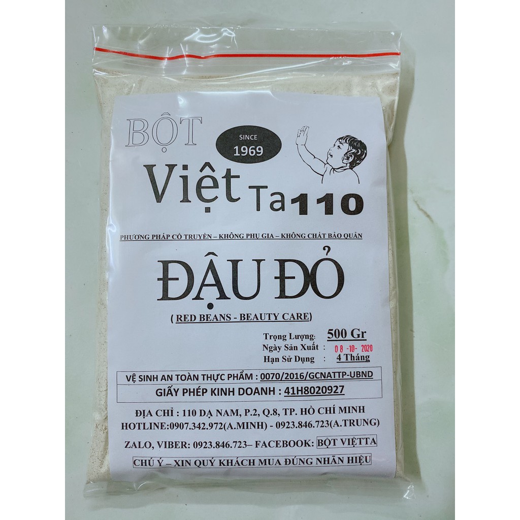 Bột Đậu Đỏ Sống Bột Việt Ta