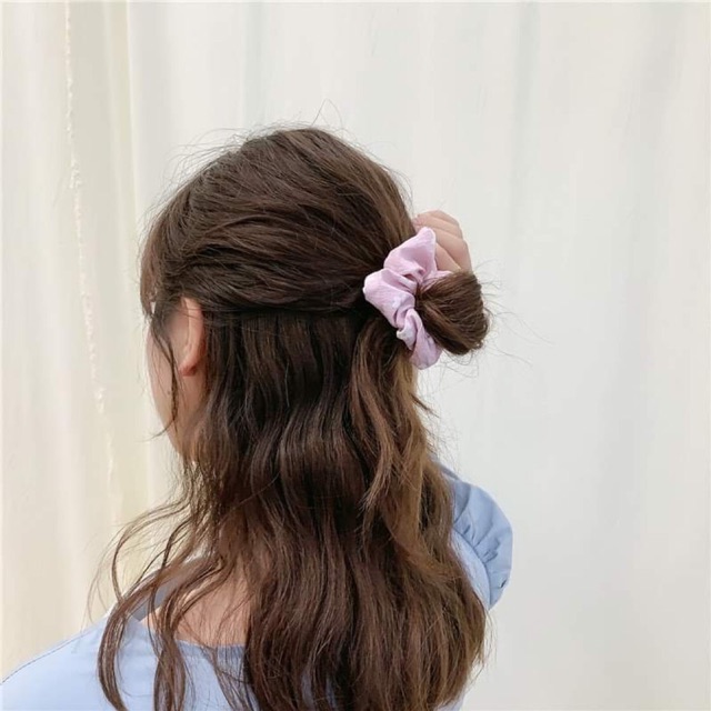 Dây buộc tóc scrunchies nhiều mẫu