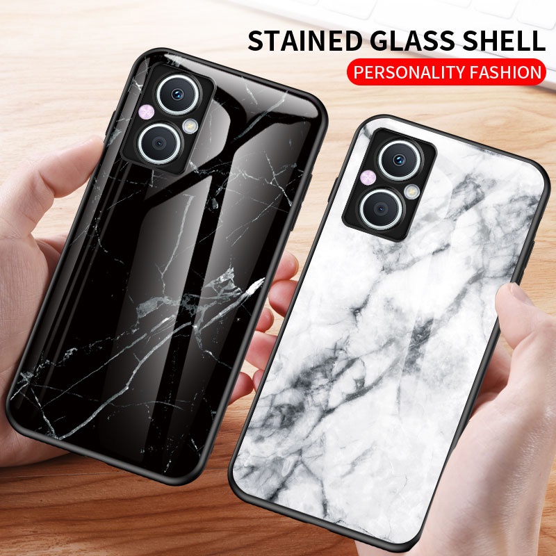 Bao Da Điện Thoại Kiểu Đá Cẩm Thạch Cho oppo reno 7 z / 8 z / reno 7 lite / reno 8 lite 5g Ốp