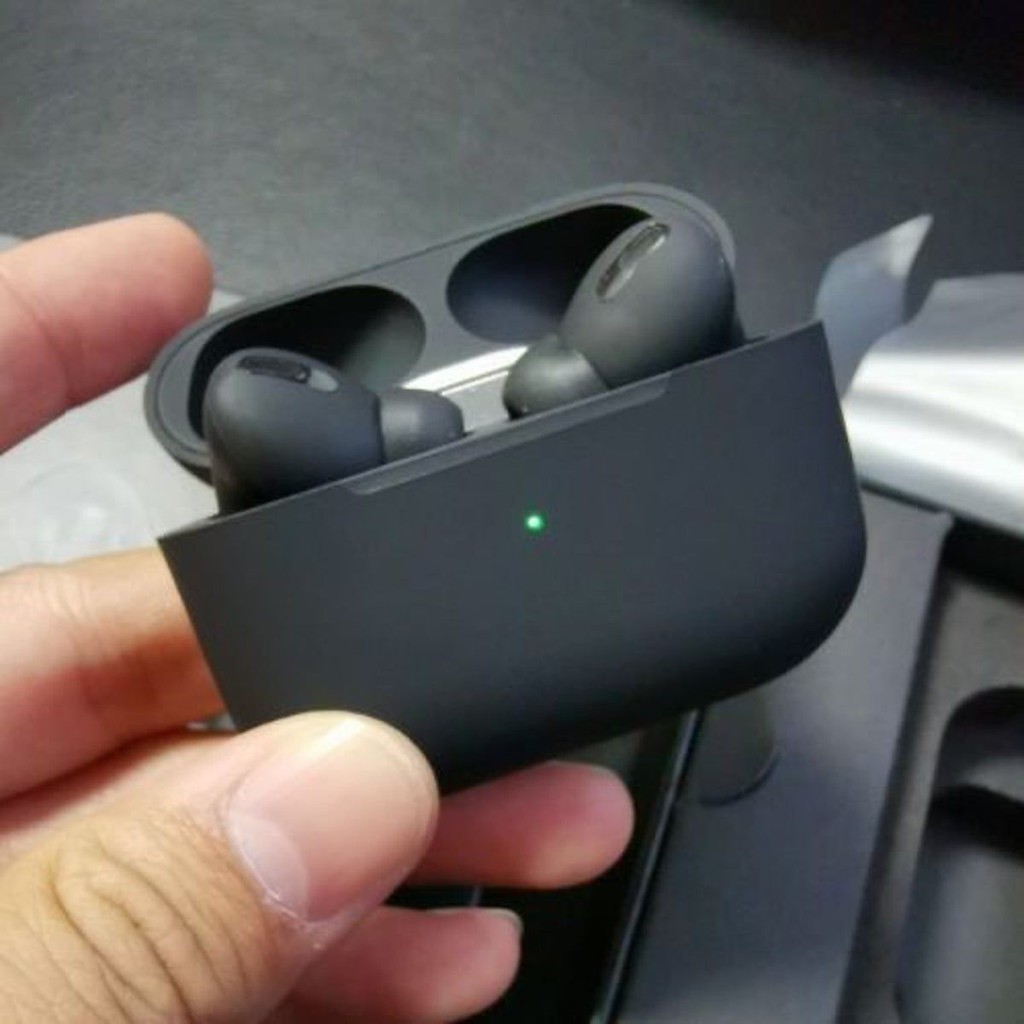 Tai nghe bluetooth Airpods Pro Black, Mầu đen nhám huyền bí, Có chống ồn, đỏi tên, Định vị, Sạc không dây. | BigBuy360 - bigbuy360.vn
