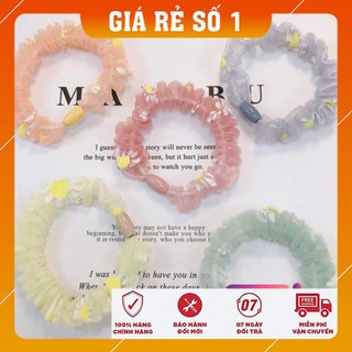 [FREESHIP - HÀNG LOAI 1] Cột tóc, buộc tóc Scrunchies Hoa cúc mini siêu đáng yêu