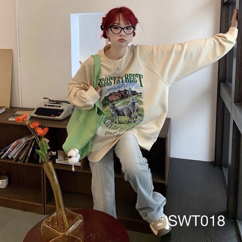 Áo Sweater Cừu Ulzzang Unisex VN CLO - SWT018_PET