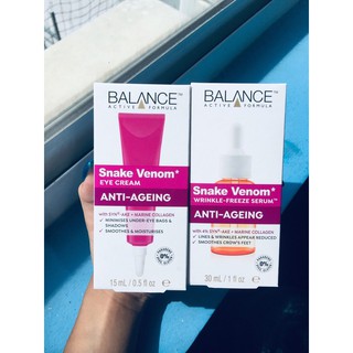 FREESHIP ĐƠN 99K_[Siêu Rẻ]Bộ đôi hoàn hảo Serum dưỡng da mặt và kem dưỡng mắt nọc rắn Balance