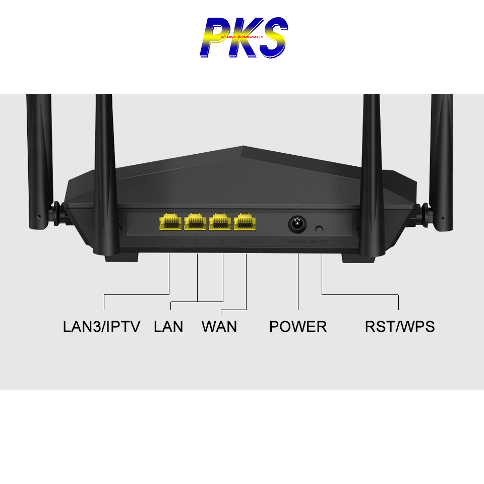 Thiết bị phát Wifi chuẩn AC 1200Mbps Tenda AC6 bảo hành 24 tháng
