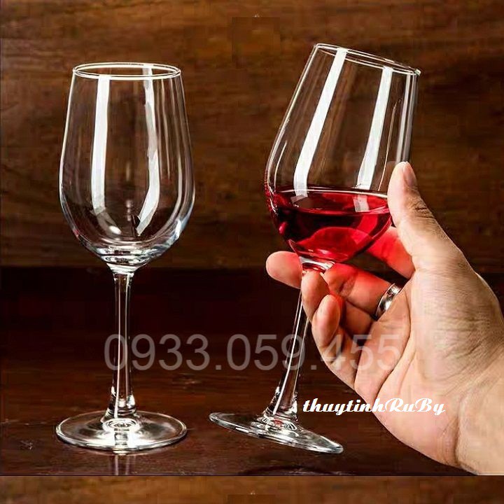 Bộ 6 Ly Rượu Vang Đỏ 350ML pha lê, cốc uống sâm panh sang trọng