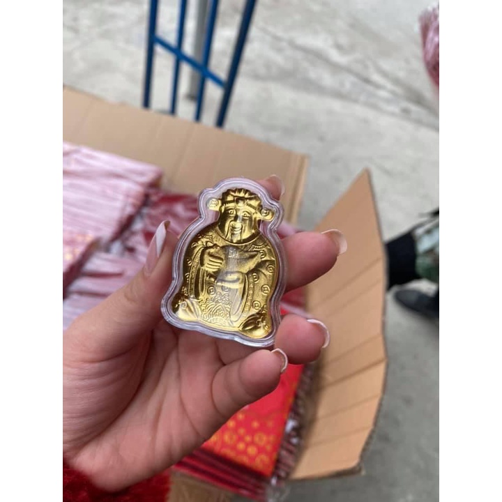 Lixi tết🍒 FREESHIP🍒Lì Xì Ông Thần Tài Vàng Mạ Vàng 24k HongKong 2022