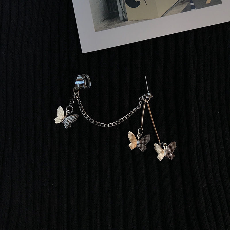 Khuyên Tai Hình Bướm Phong Cách Hiphop Đường Phố Cá Tính