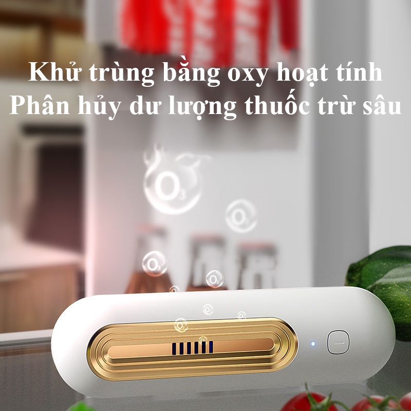 Máy khử mùi tủ lạnh mới có thể sạc lại, Máy lọc không khí ion âm tẩy mùi ozone, Giữ mới thực phẩm