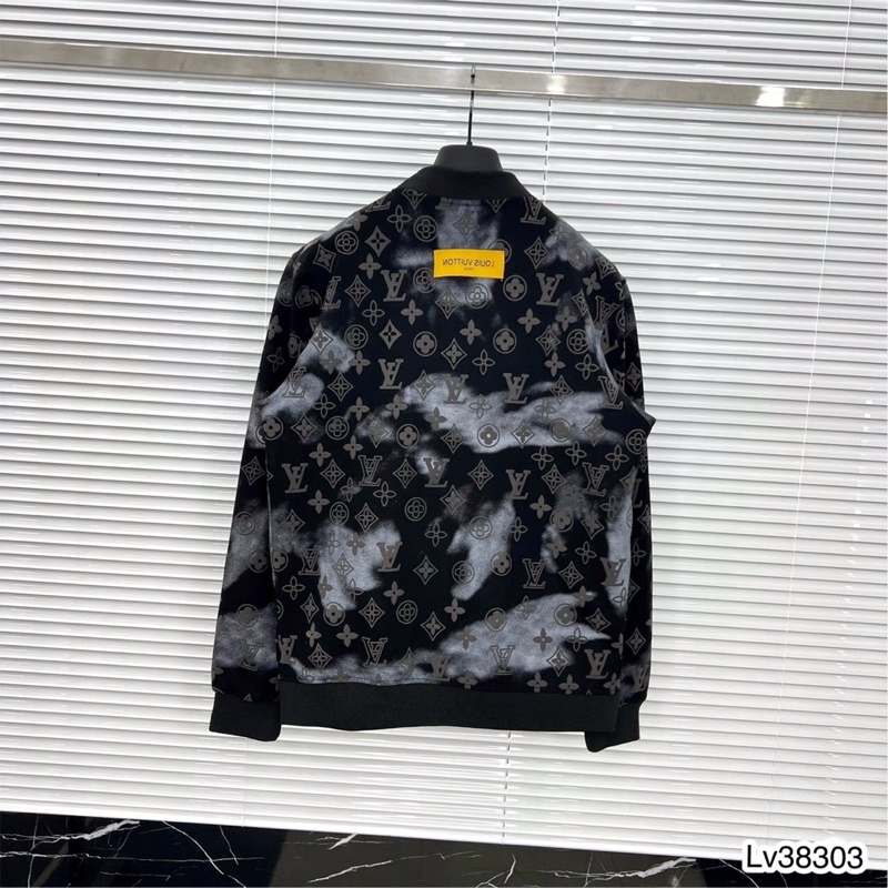 Áo Bomber Nam Loang Khoá Bấm Dày Dặn - Áo Khoác Bomber LV Cao Cấp