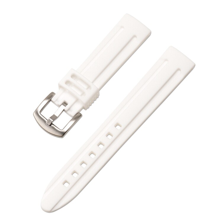 Dây Đeo Đồng Hồ Thể Thao Bằng Cao Su Silicon Mềm Chống Thấm Nước Dài 18/20/22/24mm