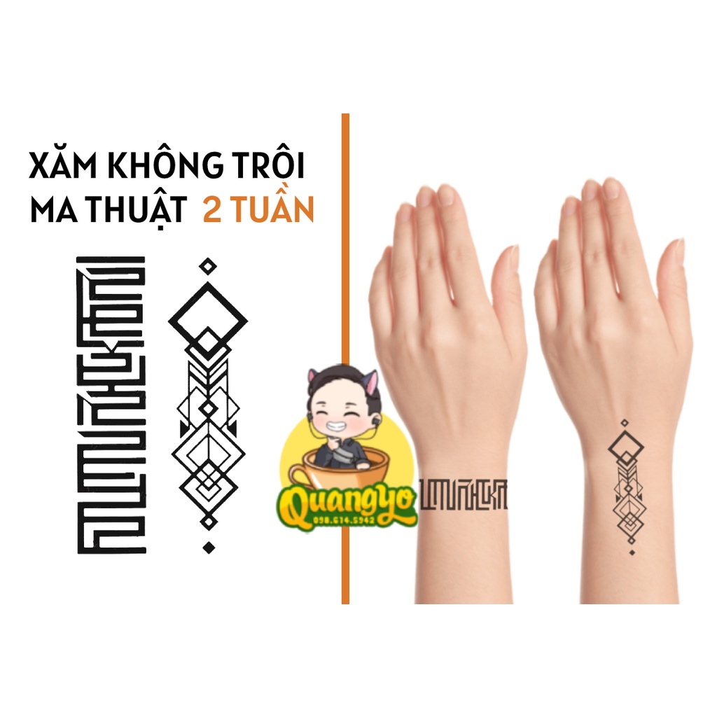 [TIKTOK TATTOO] Hình xăm tạm thời Y HỆT xăm thật trong 15 ngày, 100% chống nước, Hình xăm ma thuật, Xăm giống Inkaholic