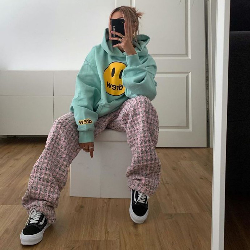 ⚡️[Hight Quality] - Áo Hoodie Justin Bieber Drew House Mascot Pullover Baby Blue cao cấp full tag túi