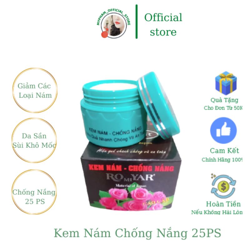 Kem RomiYAR - Nám - Chống Nắng - Đen Sạm - Sần Sùi - Khô Mốc - 15g