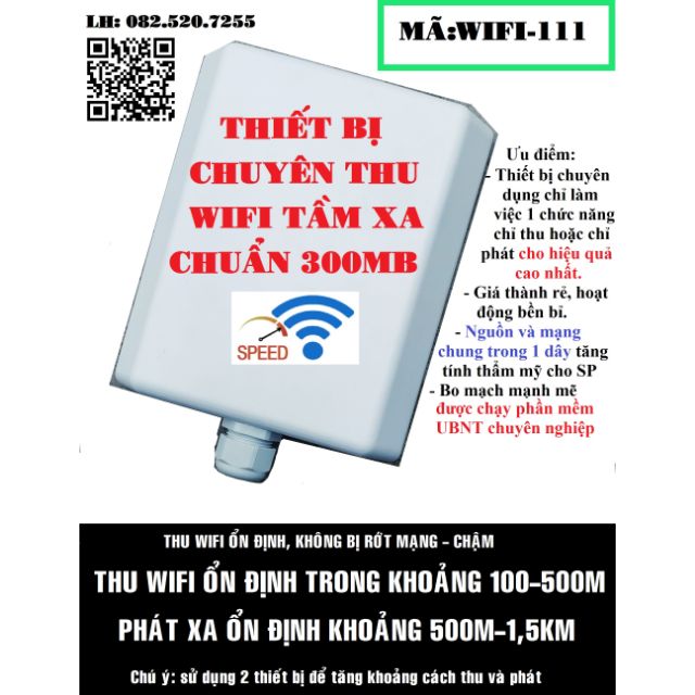 [FREESHIP 99K]_Thiết bị chuyên thu wifi tầm xa chuẩn N 300Mb/s