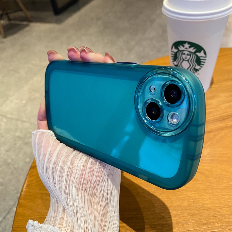 Ốp Điện Thoại Mềm Trong Suốt Dày Dặn Chống Rơi In Họa Tiết Camera Cho iPhone 11 12 13 Pro Max