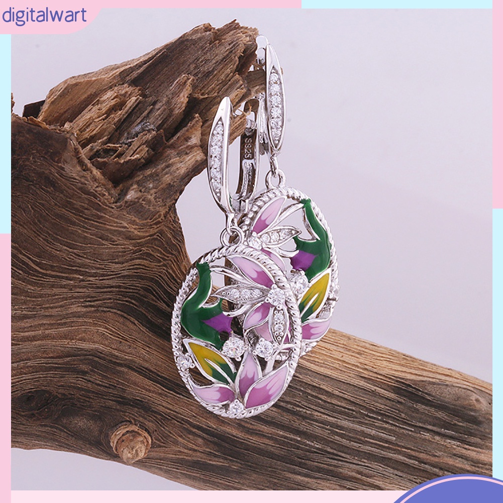 Bộ Vòng cổ + Nhẫn + Đôi Khuyên Tai Mặt Kim Loại Hình Oval Xinh Xắn Cho Nữ