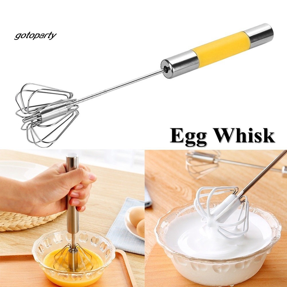 Dụng Cụ Đánh Trứng Bán Tự Động Bằng Thép Không Gỉ Tiện Dụng Cho Nhà Bếp