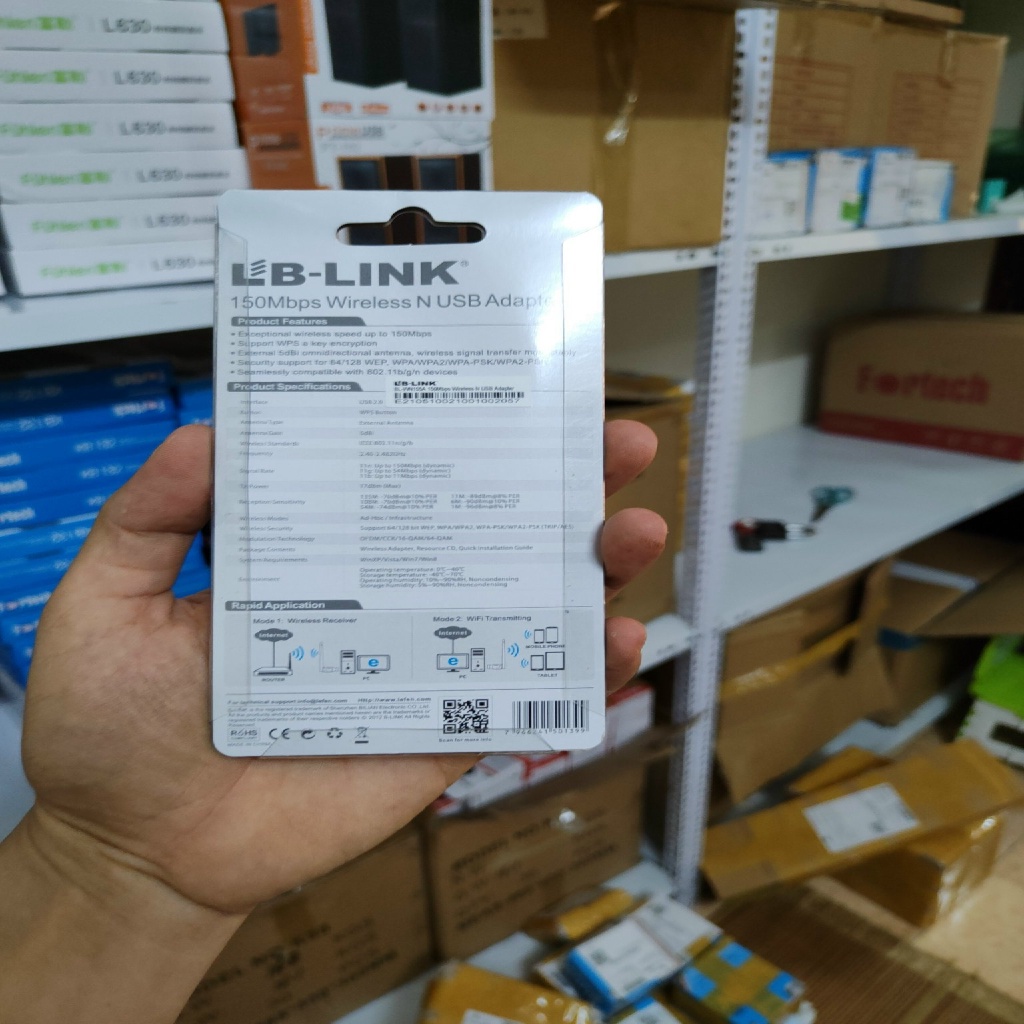 Bộ thu Wifi LB-Link BL- WN155A – 150Mbps bảo hành 2 năm