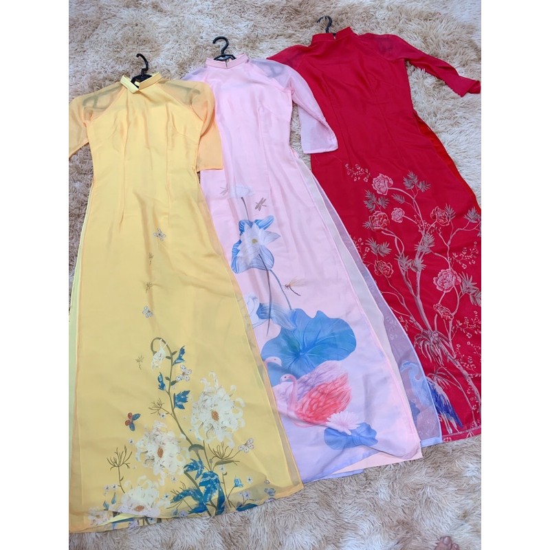 ÁO DÀI THIẾT KẾ - ÁO DÀI TƠ ÁNH LÓT TƠ TẰM