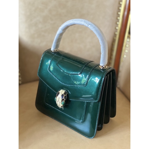 *ẢNH THẬT SHOP CHỤP* Túi BVL Đầu Rắn Serpenti Màu Xanh Ngọc Phong Thuỷ Size 20 Siêu Cấp Fullbox