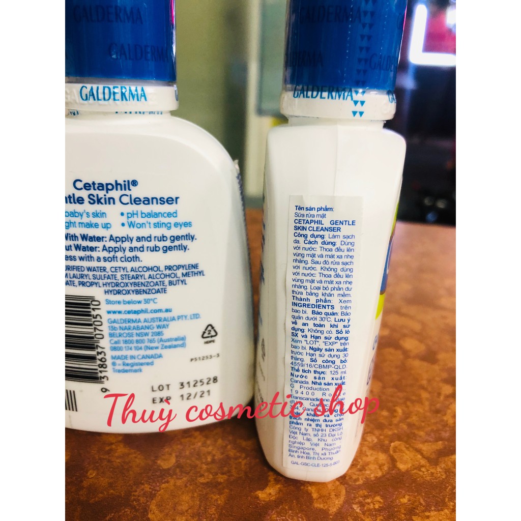 [Mã COS1904 giảm 8% đơn 300K] Sữa Rửa Mặt Cetaphil Gentle Skin Cleaner ( 125ml-500ml) | BigBuy360 - bigbuy360.vn