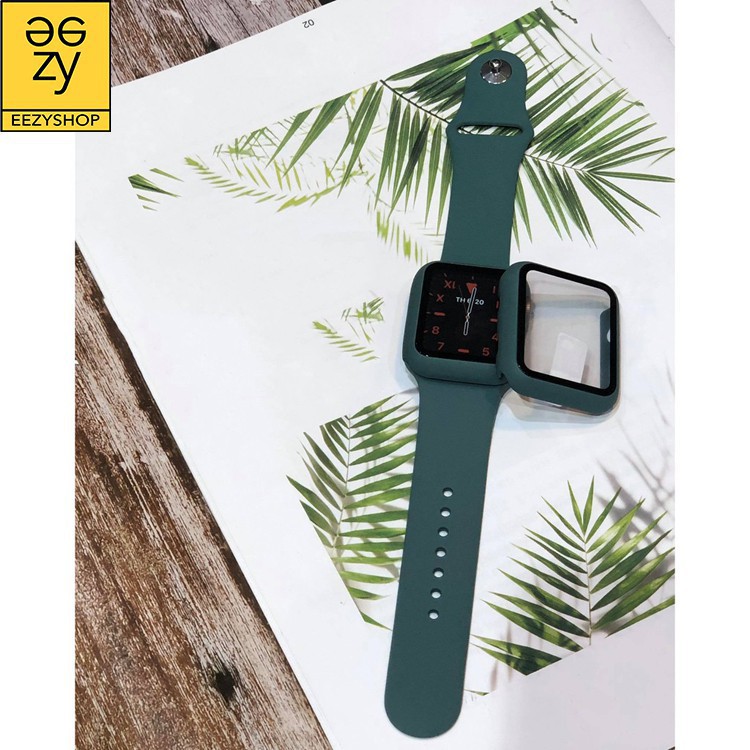 COMBO ỐP APPLE WATCH KÍNH CƯỜNG LỰC VÀ DÂY ĐEO APPLE SERIES 5 SERIES 3 SERIES 4 SIZE 38MM 40MM 42MM 44MM