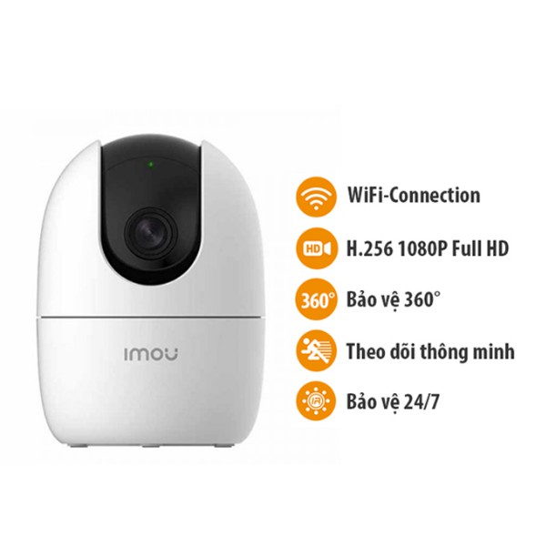 Camera WIFI IMOU Ranger 2  2.0 MP Full HD - Không Dây -  Đàm Thoại Hai Chiều