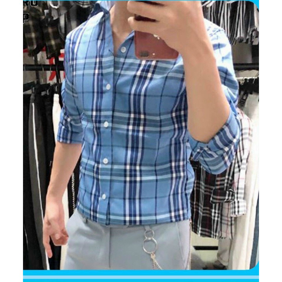 Áo sơ mi nam dài tay, sơm mi kẻ BBR cao cấp body ôm dáng, thiết kế thời trang, màu sắc trẻ trung năng động, hàng chuẩn