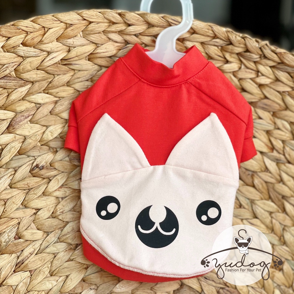Áo thun tai gấu - áo chó mèo thú cưng yudog