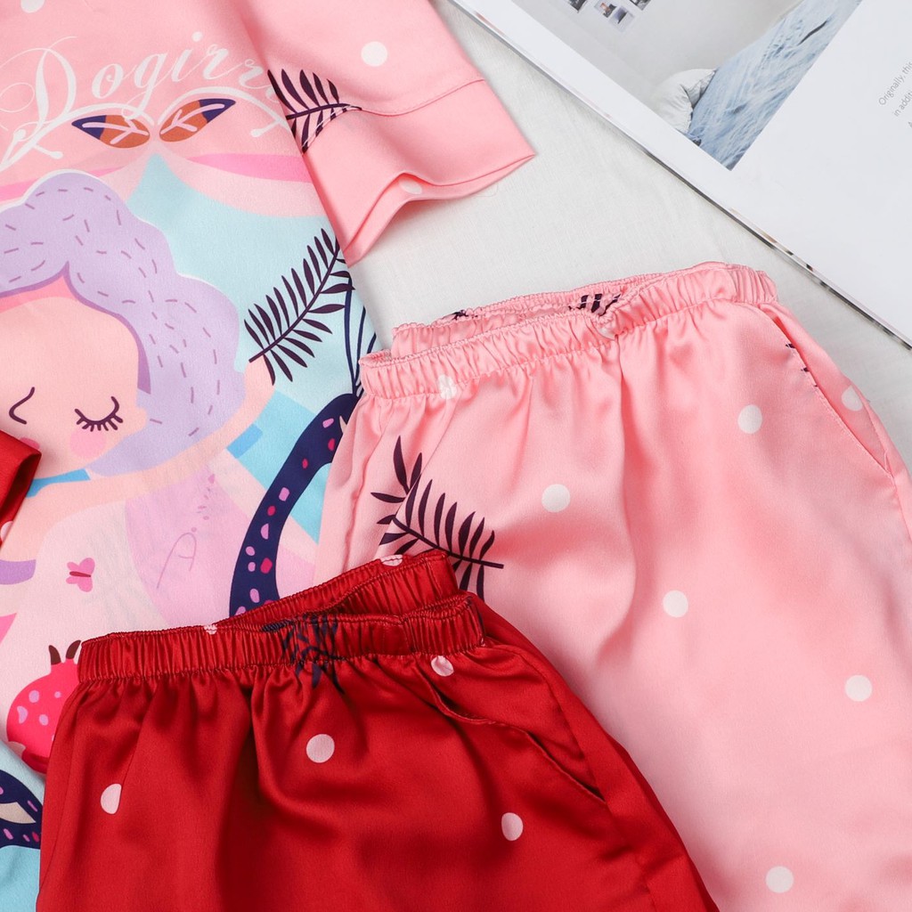 𝑪𝑶𝑪𝑶 𝑩𝑰𝑲𝑰𝑵𝑰 Bộ Đồ Ngủ - Đồ Mặc Nhà Satin ( HCC10126 ) | BigBuy360 - bigbuy360.vn