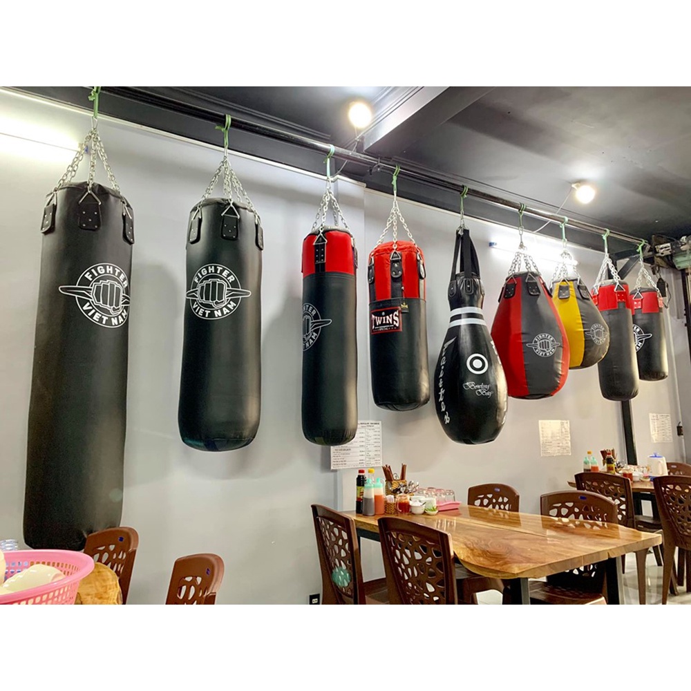 Vỏ Bao Cát Fighter Việt Nam Cao Cấp Dây Xích |Từ 1.2 - 1.7 Mét| Boxing, Muay Thái, KickBoxing,Võ Cổ Truyền, Taekwondo