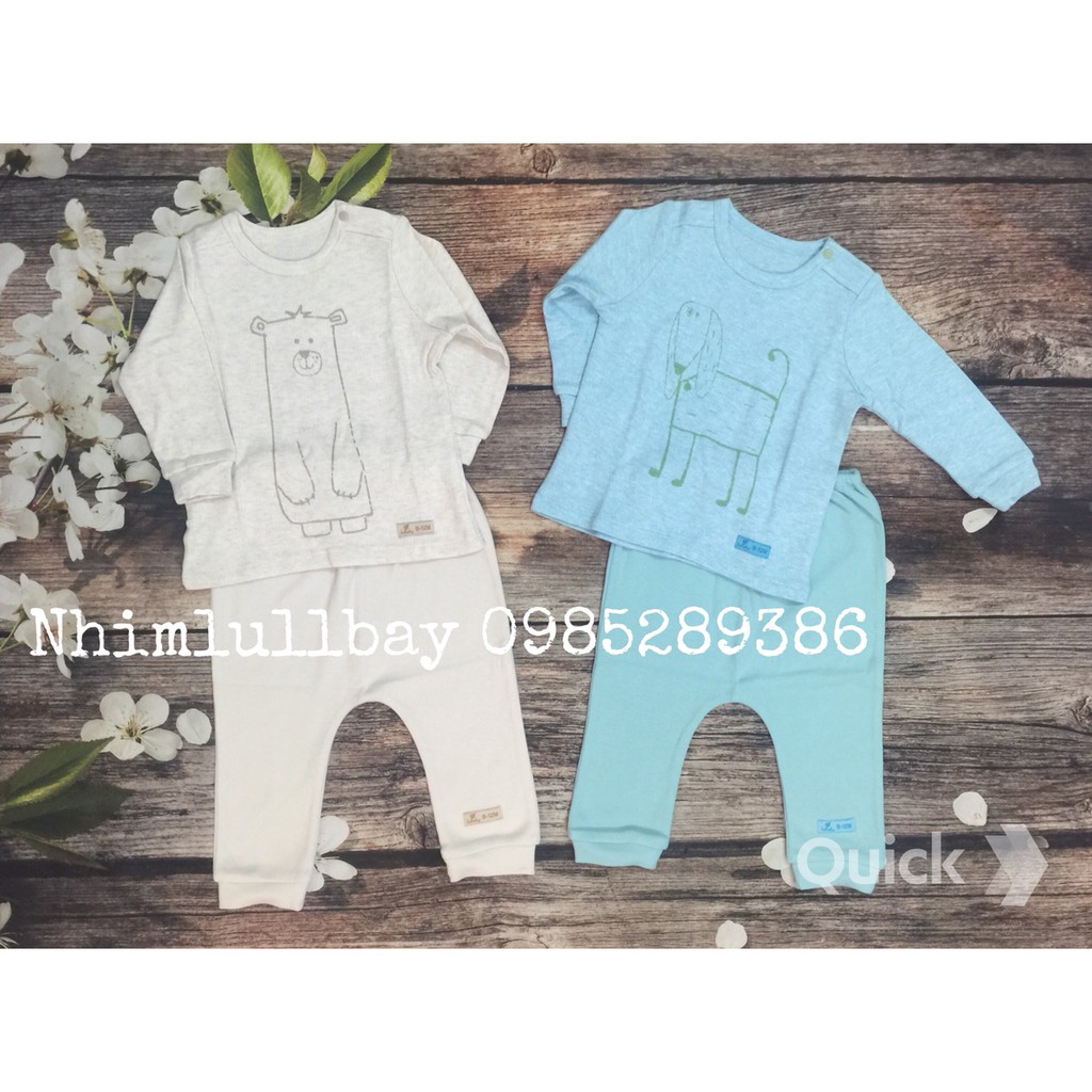 Bộ vai chồm, xếp ly bé trai, gái Lullaby