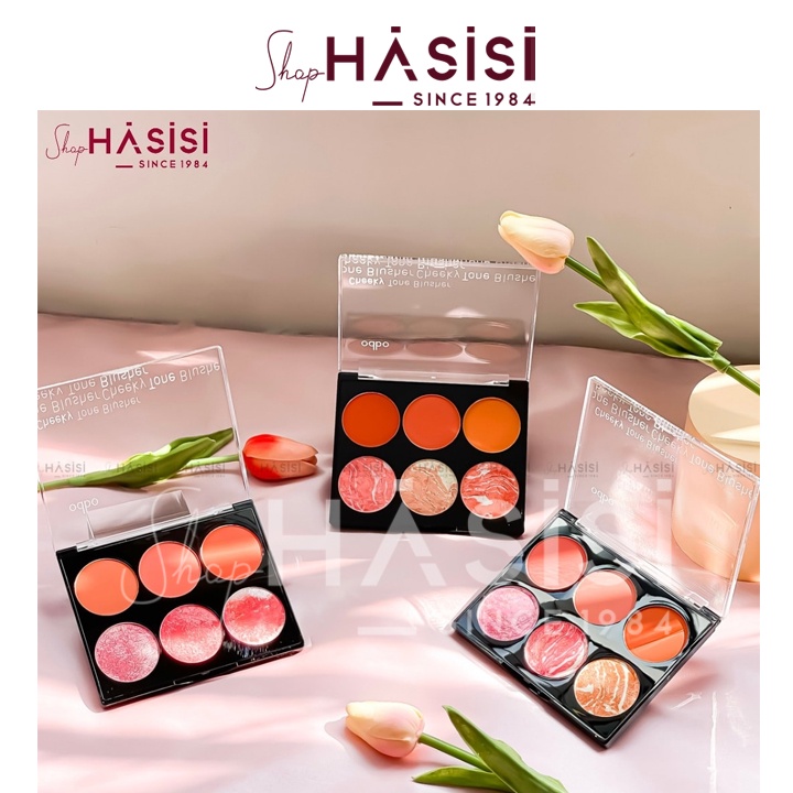 Bảng Phấn Má Hồng 6 Ô ODBO - Cheeky Tone Blusher OD146 15g