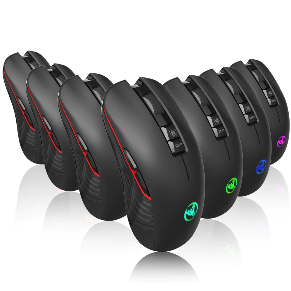 Chuột Gaming Led 7 Phím Chuyên Game Không Dây Wireless 2.4Ghz 3600Dpi Hxsj T30