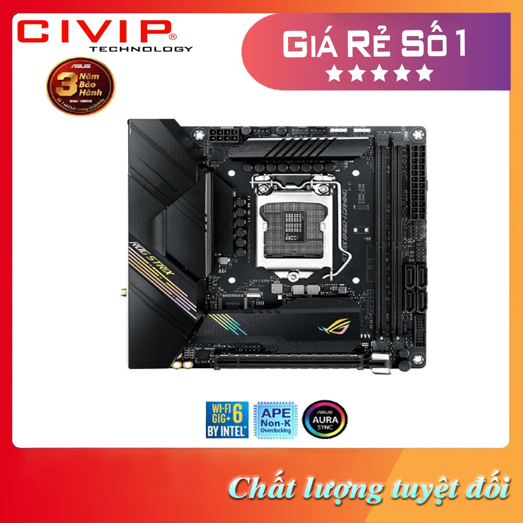 Main Asus ROG-STRIX B460-I GAMING (Intel B460, Socket 1200, Mini-ITX, 2 khe Ram DDR4) - Hàng Chính Hãng