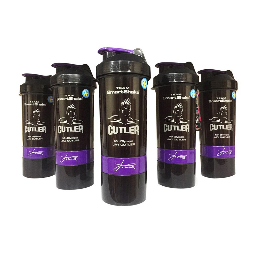 Bình lắc tập Gym Shaker Jay Cutler 3 ngăn - Nhựa Cao cấp