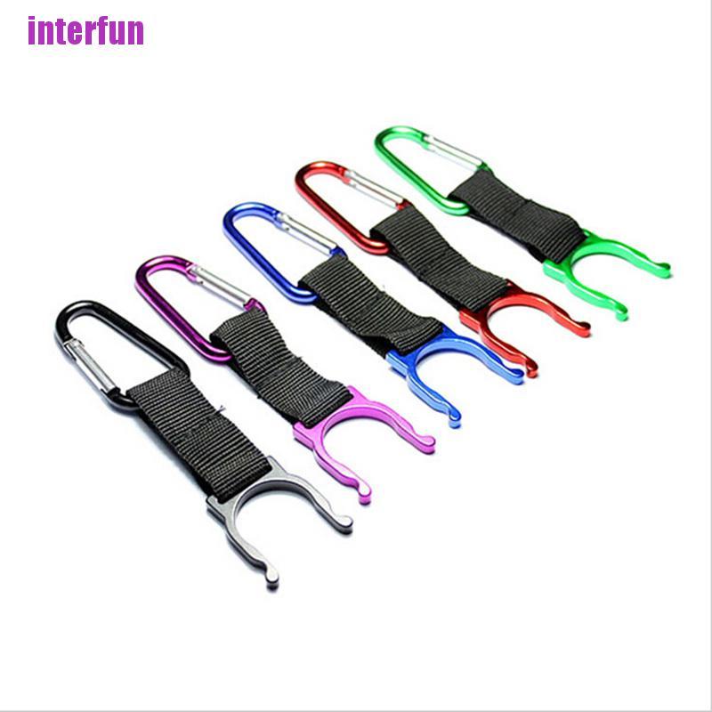 Bộ 2 Giá Đỡ Bình Nước Có Móc Kẹp Tiện Dụng Khi Đi Cắm Trại