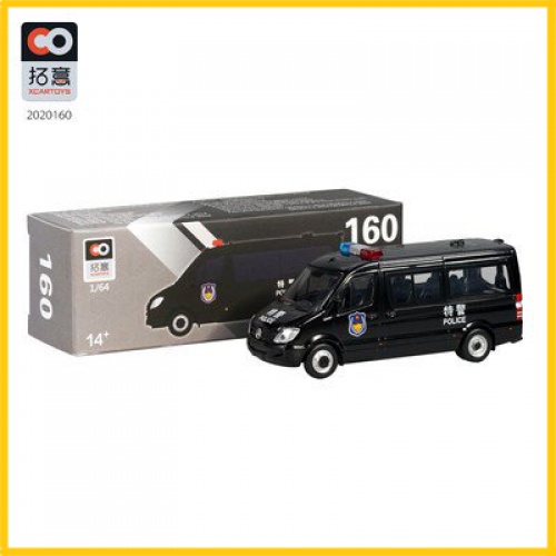 xcartoys Mercedes-Benz Sprinter Xe Cảnh Sát Mô Hình Đồ Chơi Hồng Kông Xe Cảnh Sát Tấn Công Xe