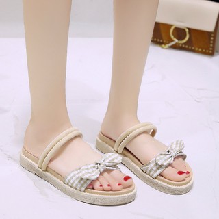 Dép sandal nữ quai nơ