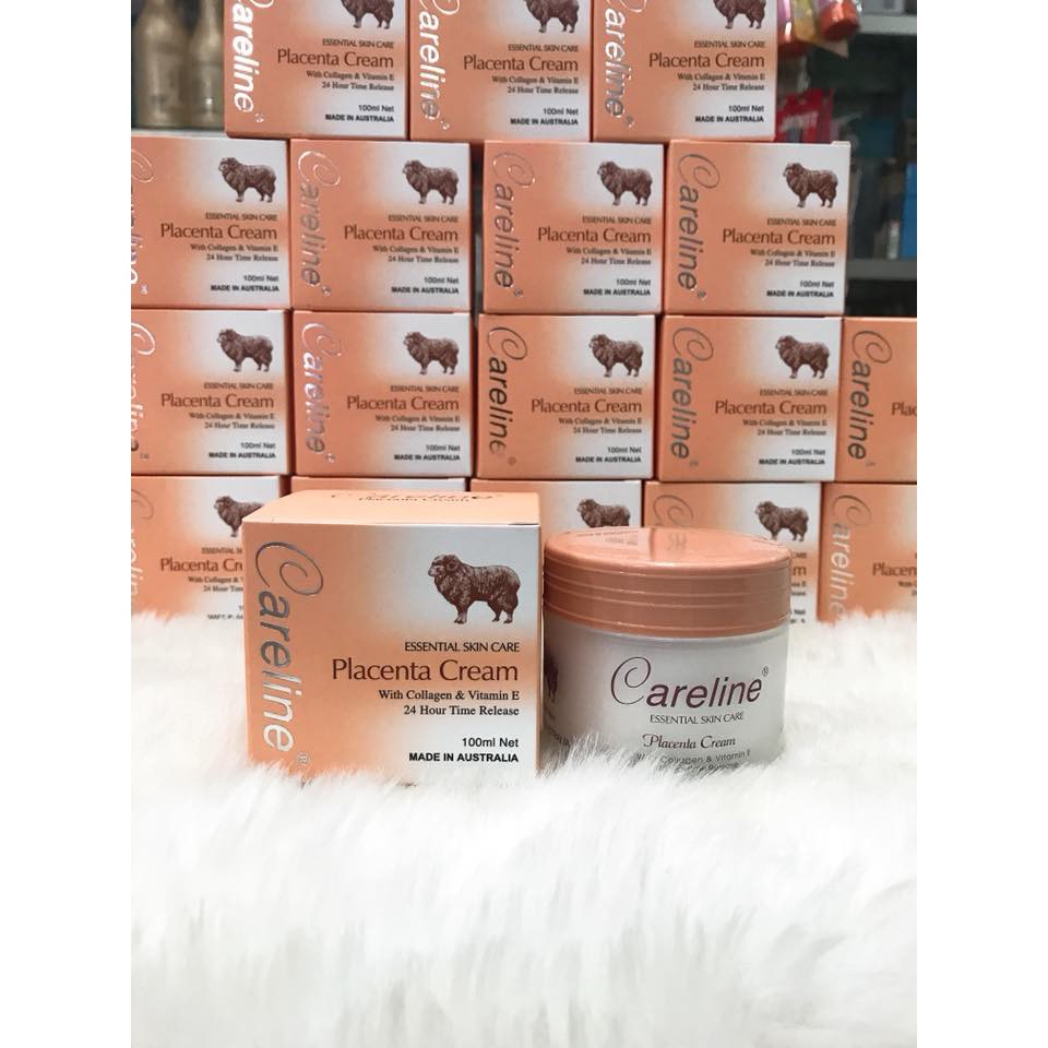 (100ml) Kem dưỡng da nhau thai cừu Careline Úc - Careline Placenta Cream With Collagen & Vitamin E