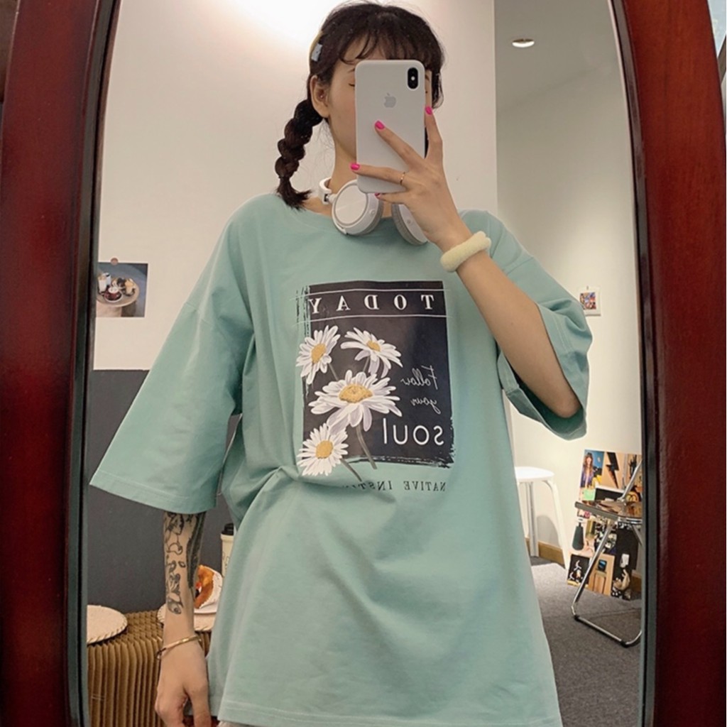 Áo thun Unisex form rộng_Freesize 65kg