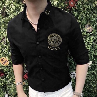 Áo Sơmi Nam Tay Dài Hoạ Tiết Thêu